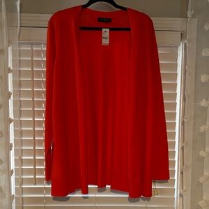 Lane Bryant Vibrant Orange Open Cardigan